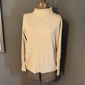 Brandini Cream Turtleneck Sweater